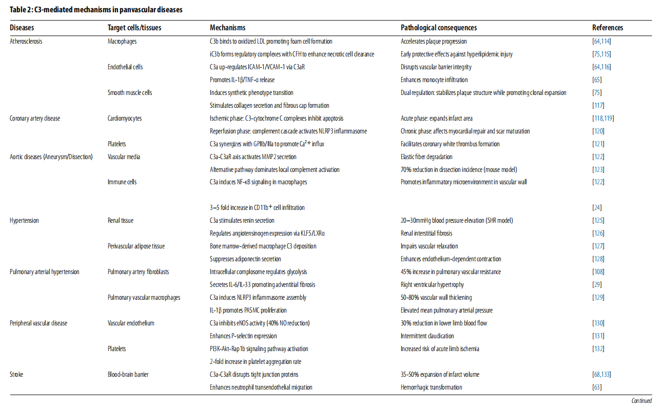 Complement core effector molecule C3