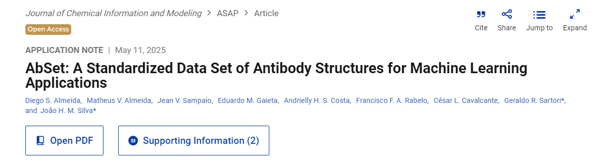 AbSet: A Standardized Data Set of Antibody Structures for Machine Learning Applications AbSet: A Standardized Data Set of Antibody Structures for Machine Learning Applications