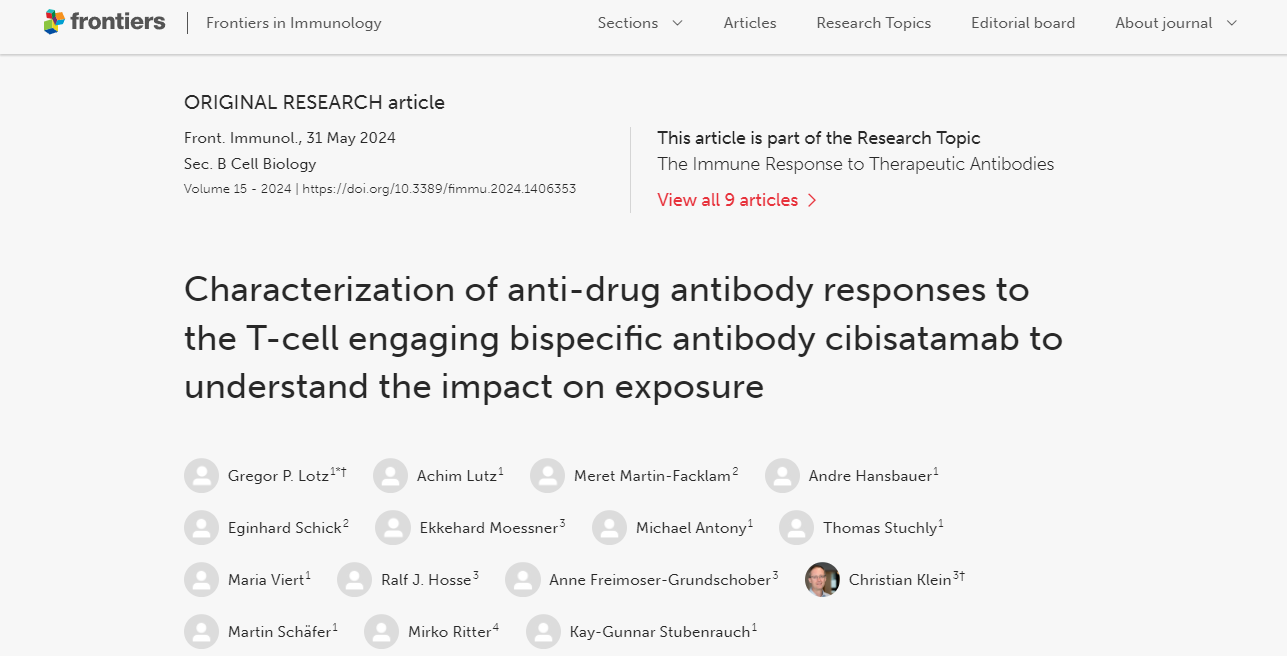 Development and characterization of a pharmacokinetics (PK) assay for T-cell involved bispecific antibody cibisatamab