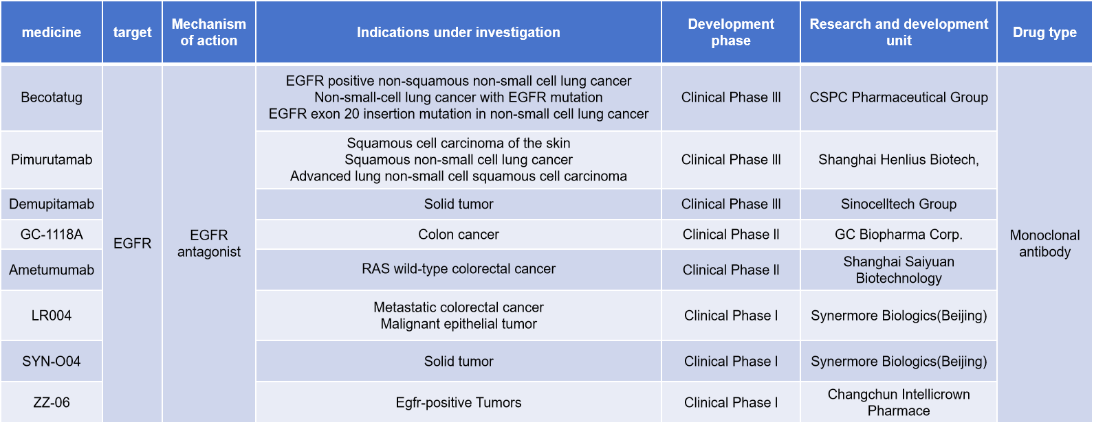 Epidermal growth factor receptor EGFR