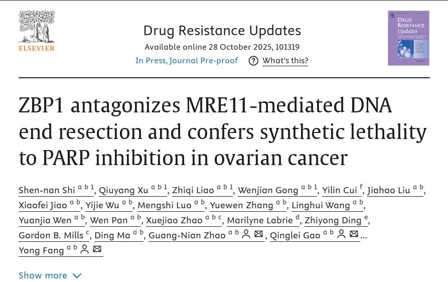 ZBP1 can antagonize the DNA end excision mediated by MRE11 ZBP1 can antagonize the DNA end excision mediated by MRE11